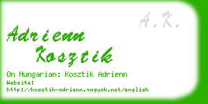 adrienn kosztik business card